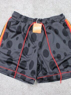 Puma x Cheetos Shorts NWT Mens Medium Gray Geometric 6" Mesh Basketball Athletic